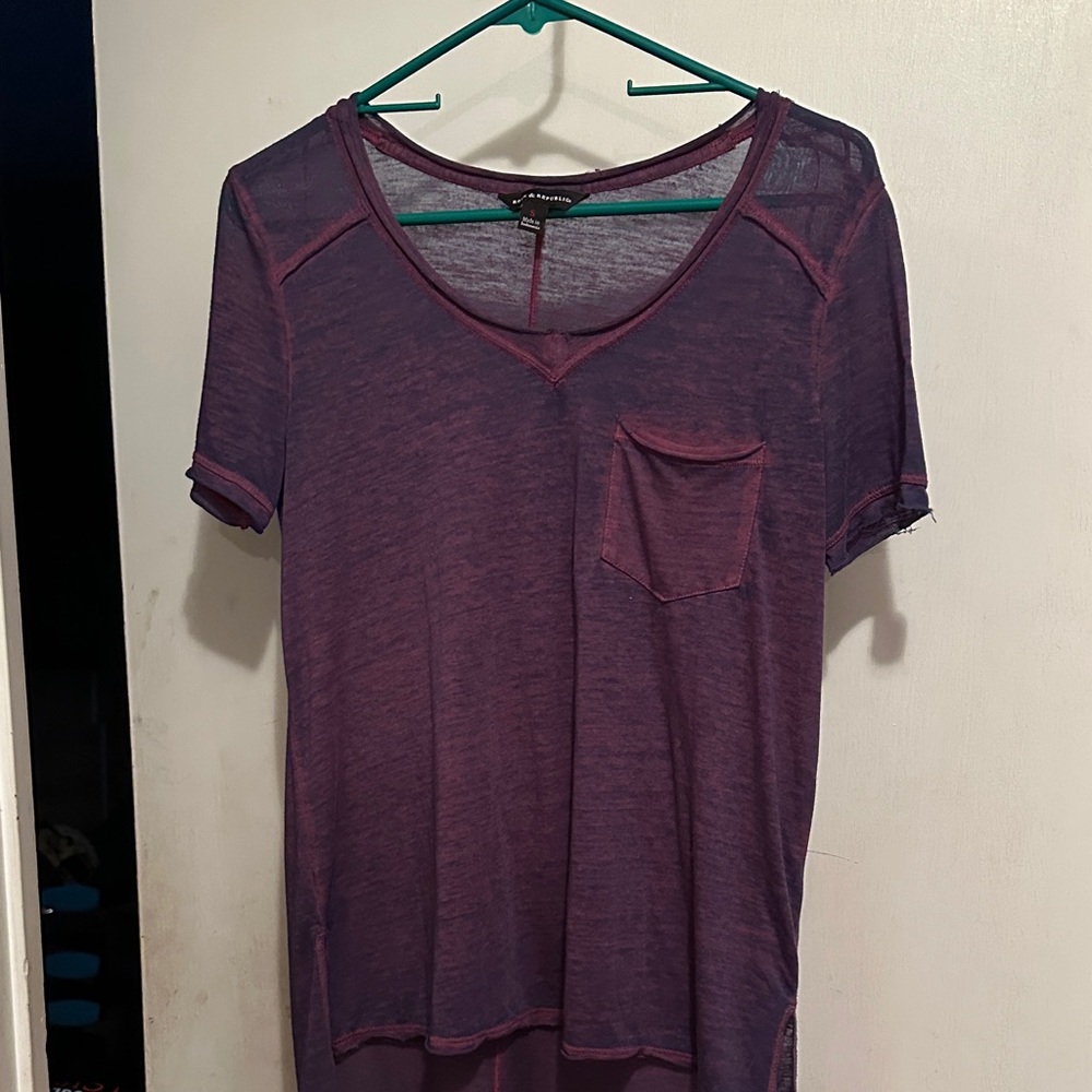 Rock & Republic Purple Short Sleeve Tee